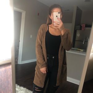 Shein Brown Cardigan
